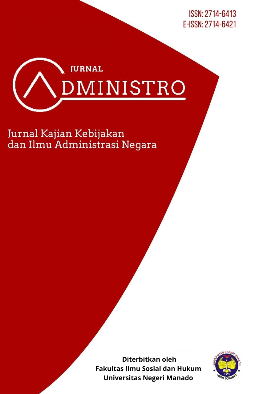 					Lihat Vol 8 No 1 (2026): Jurnal Administro: Jurnal Kajian Kebijakan dan Ilmu Administrasi Negara
				